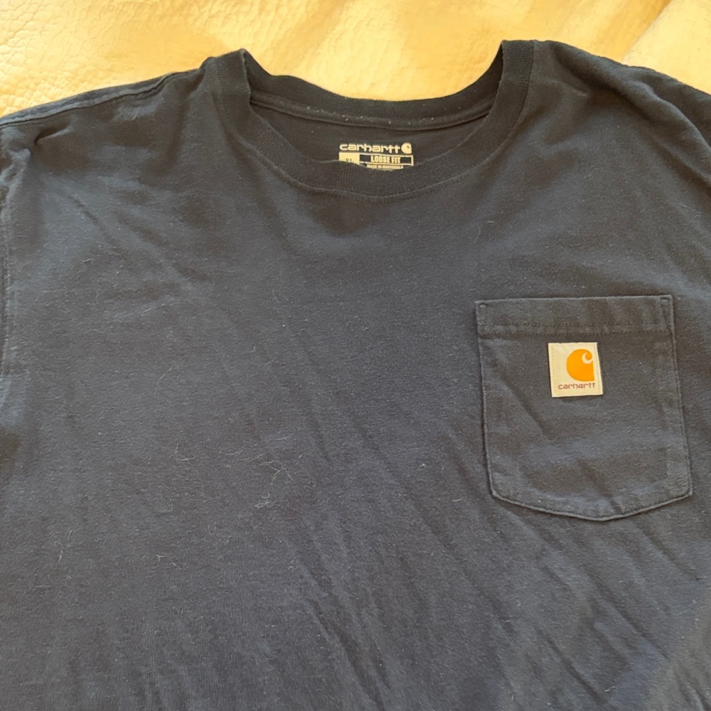 Carhartt Men's Navy Pocket Tee